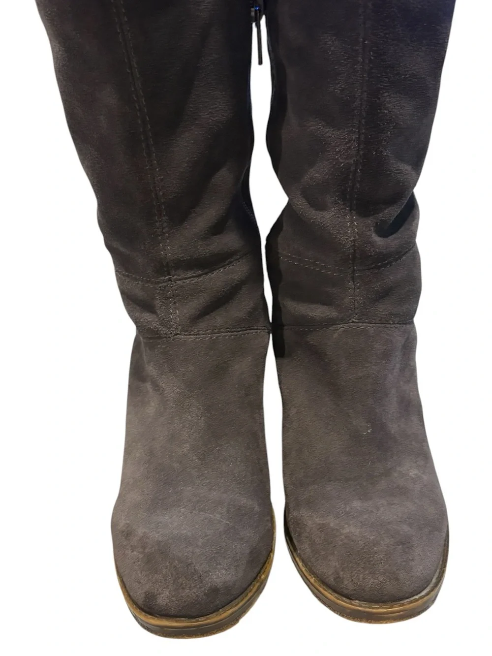 Lucky Brand - Women's Rayla suede over the knee boots. dark brown. Size 7.5
